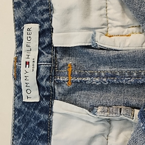 Tommy Hilfiger Knee Length Denim Stretch Skirt Back Vent 16 - Picture 8 of 14